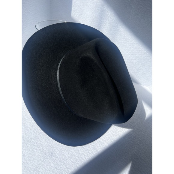 Resistol 4X Beaver Self Conforming Black Cowboy Hat‎ Size 6 7/8 Long Oval - Picture 6 of 11